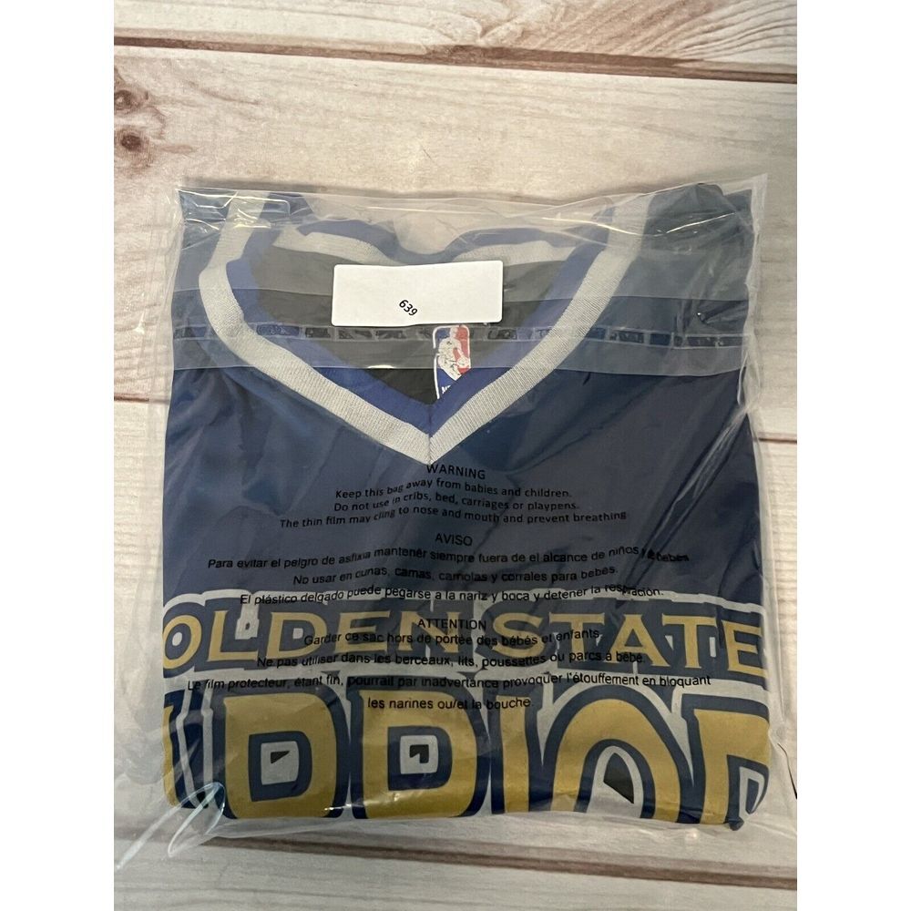 Golden State Warriors Shirt Men White Yellow Spell Out NBA Sz XL - Picture 9 of 9